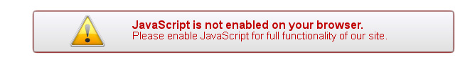 JavaScript Warning